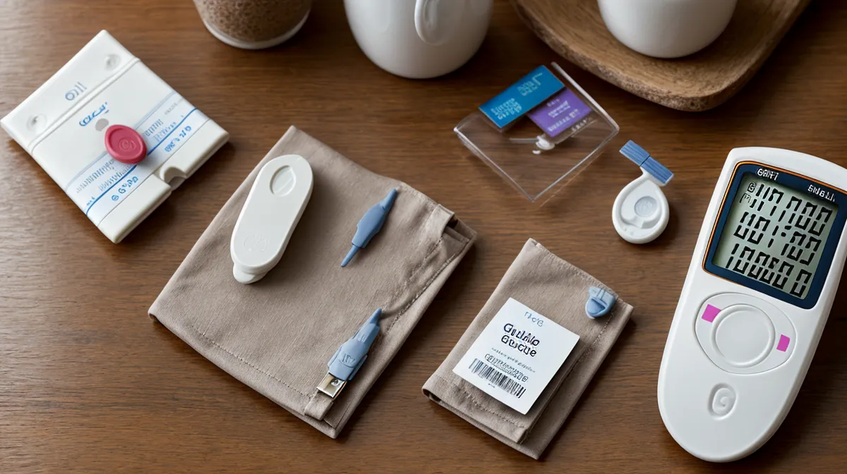 Glucómetro digital para medir el azúcar en casa a un adulto mayor con diabetes
