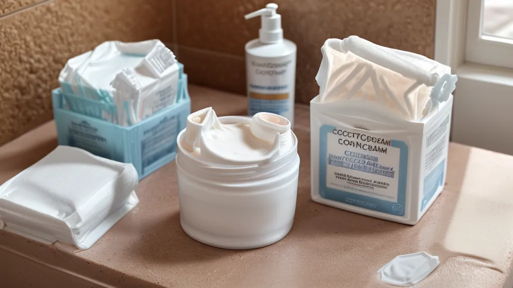 Crema protectora y suministros de limpieza suave para la piel de adultos mayores