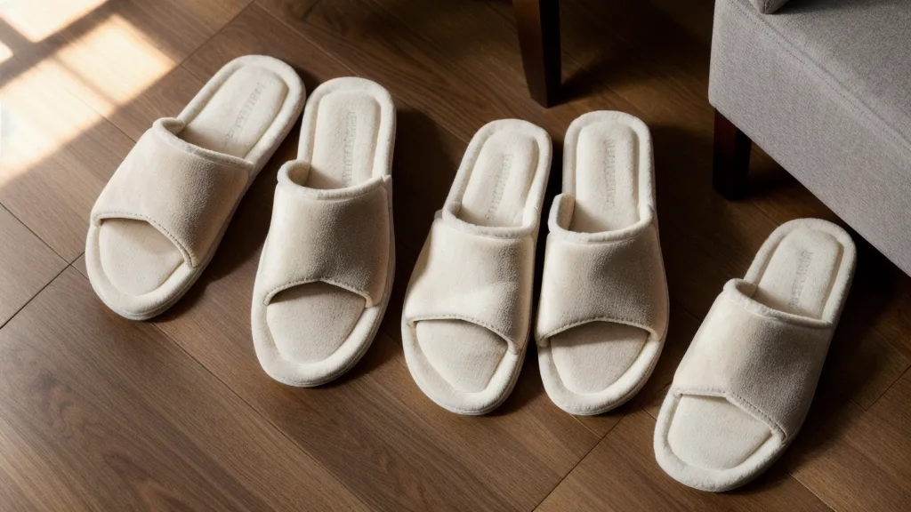 Zapatos cómodos antideslizantes junto a la base de un sillón elevador.